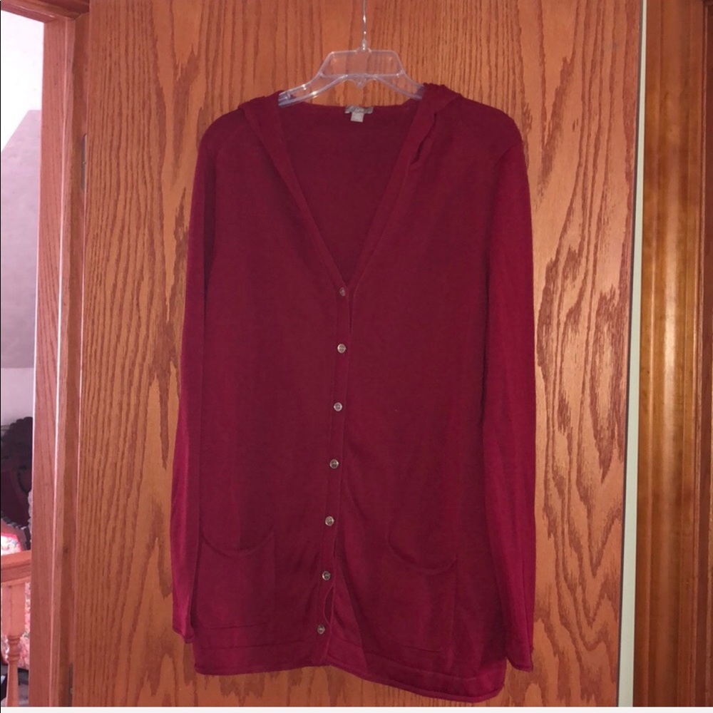 Red J Jill cardigan